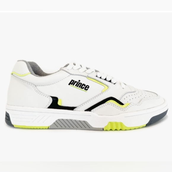 Prince FST838 White and Neon Sneakers - Picture 1 of 8